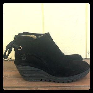 Fly London Suede Wedge Shoes